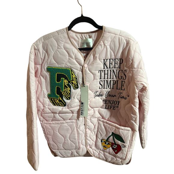 First Row Other - NEW SZ S - First Row Pink Packable Puffer